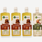 Organic Family Value Pack – Groundnut & Coconut Oils (4 Bottles) (3 Groundnut + 1 Coconut, 1L Each)