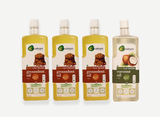 Organic Family Value Pack – Groundnut & Coconut Oils (4 Bottles) (3 Groundnut + 1 Coconut, 1L Each)