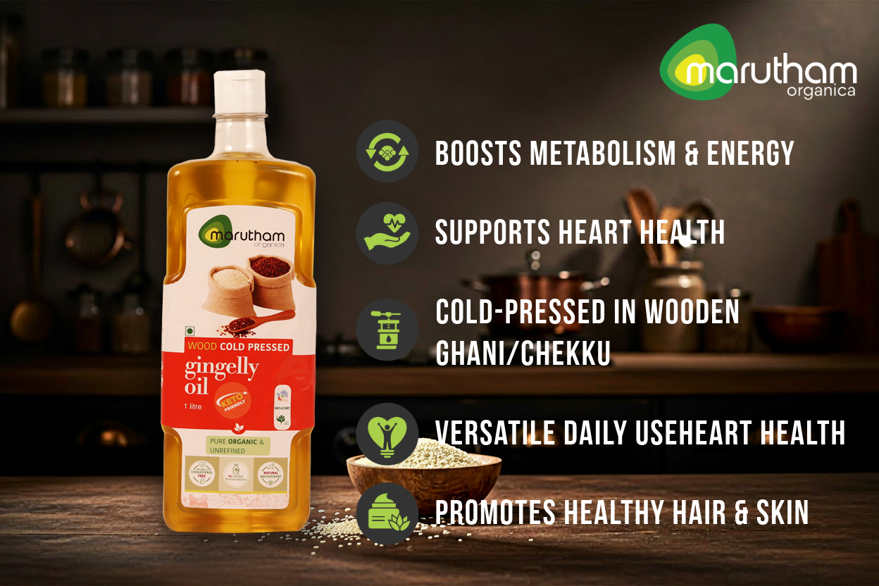 Organic Heart & Tradition Combo (3 Groundnut + 1 Gingelly, 1L Each)