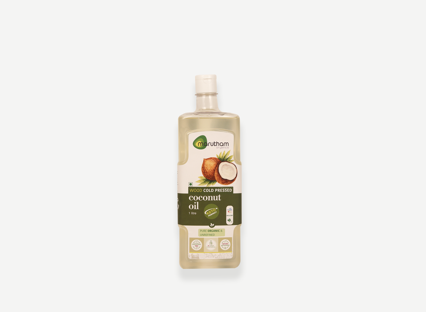 Authentic Organic Wood Cold-Pressed Coconut Oil 1L